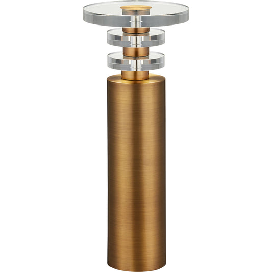 Shani Drinks Table by Currey and Company. Made from iron, optic crystal in a modern style.
