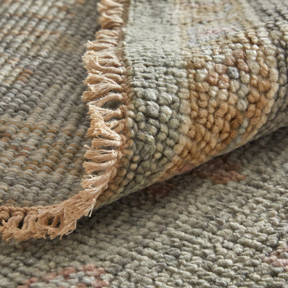 Carrington Traditional Oriental Rug - 6504F by Feizy in gray, gold, pink. Made from wool in a unique style.