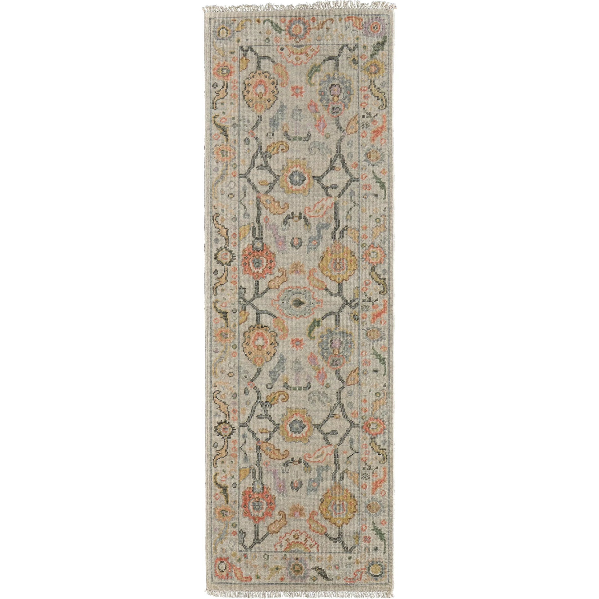 Karina Traditional Persian Rug - 6793F by Feizy in gray, yellow, red. Made from wool in a unique style.