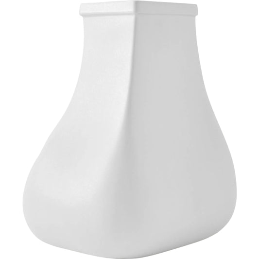 Sac Vessel by Global Views in white. Made from porcelain in a transitional style.