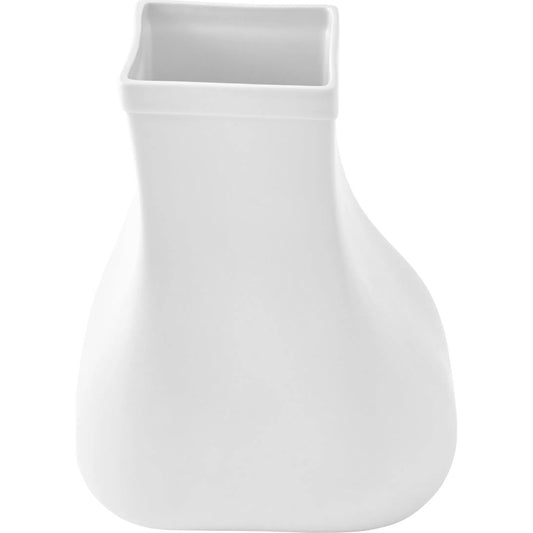 Sac Vessel by Global Views in white. Made from porcelain in a transitional style.