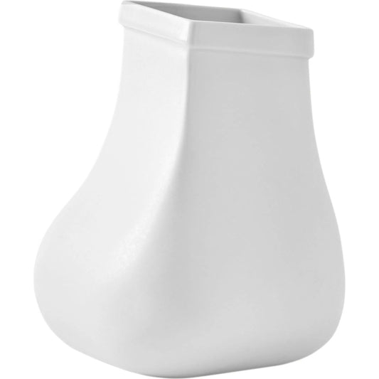 Sac Vessel by Global Views in white. Made from porcelain in a transitional style.