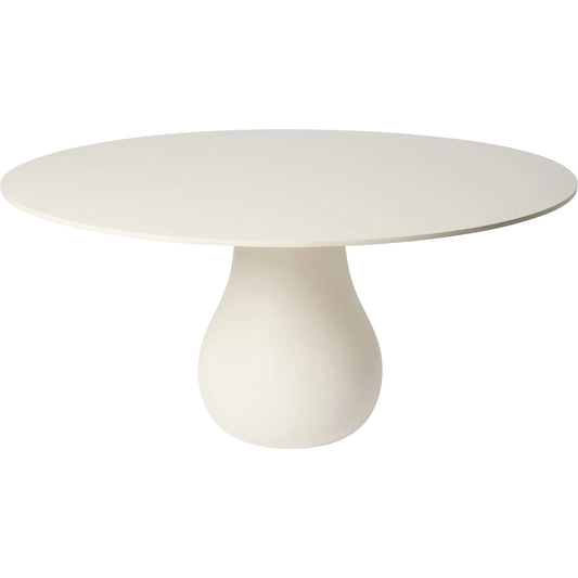 Baobab Dining Table by Global Views in matte birch lacquer. Made from mahogany, wood in a transitional style.