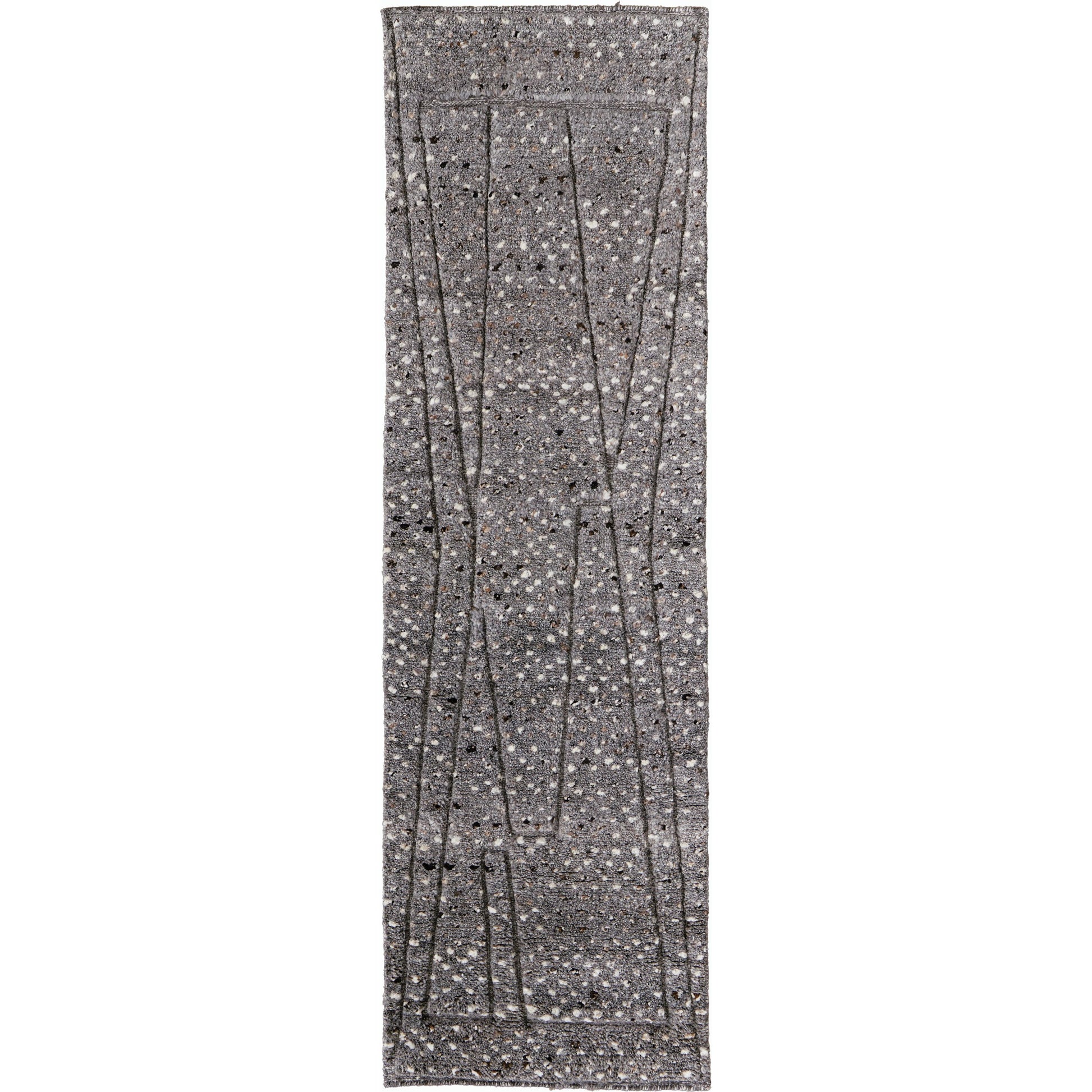 Dering Polka Dots Rug - T27T6042 by Thom Felicia by Feizy Rugs in gray, tan, taupe. Made from wool in a unique style.