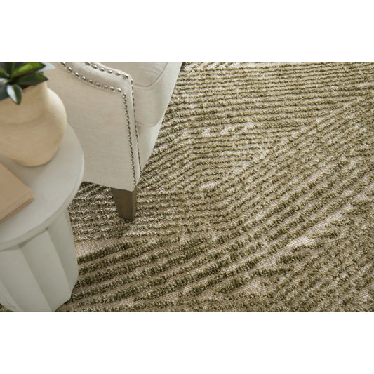 Colton 8748A53F Rug by Feizy in green, tan. Made from polyester in a unique style.