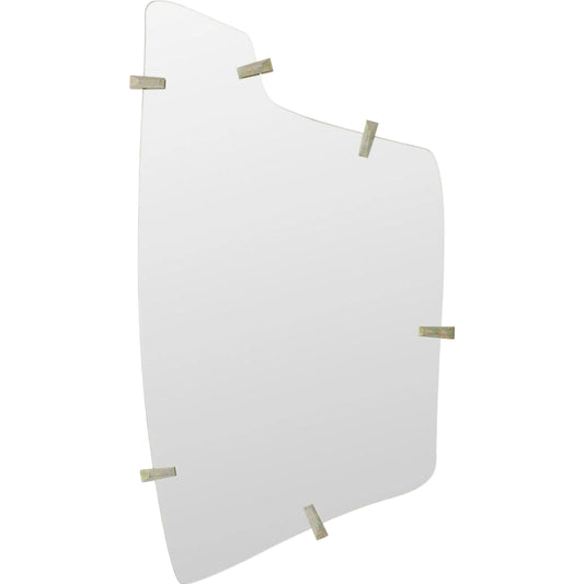 Fragments Mirror by Global Views in clear mirror. Made from mdf, mirror, metal in a modern style.