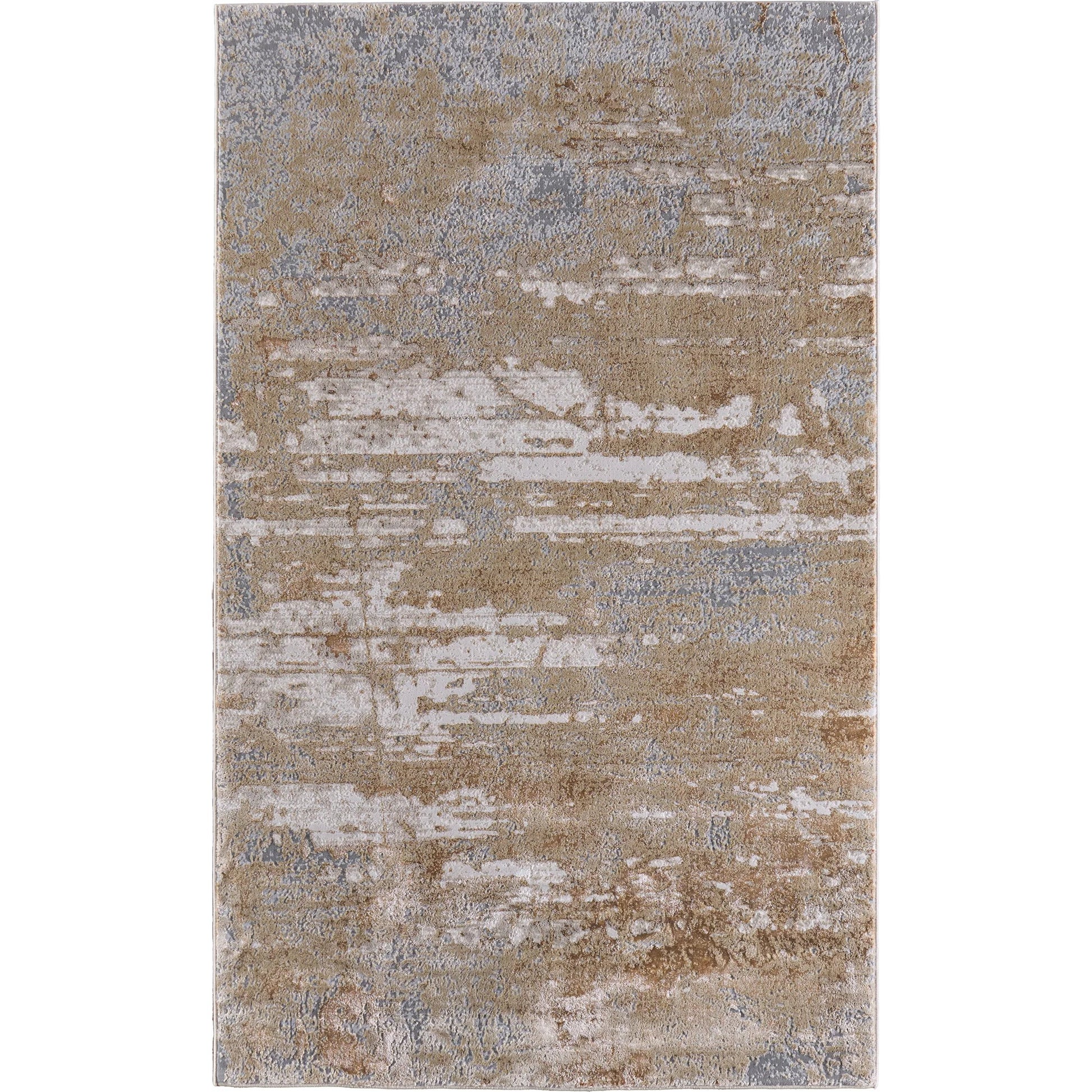 Aura Rug - 3567F by Feizy in ivory, gold, gray. Made from polyester, polypropylene in a unique style.