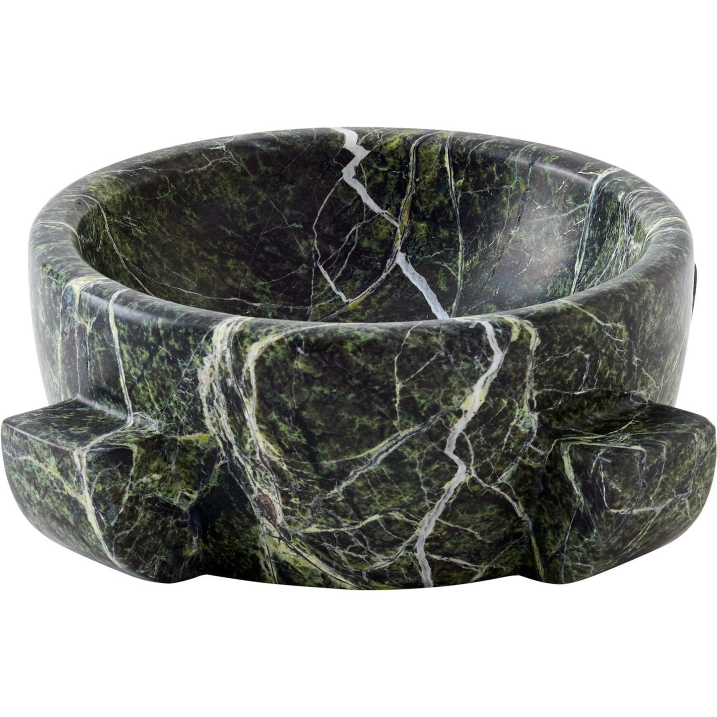 001 SI-2523923 | Primary Silo | Dome Bowl by Global Views in green. Made from rainforest green marble in a modern style.