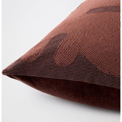 Carthago Key Beaded Pillow by Global Views. Made from canvas, muslin, polyester velvet, decorative beads in a rustic style.