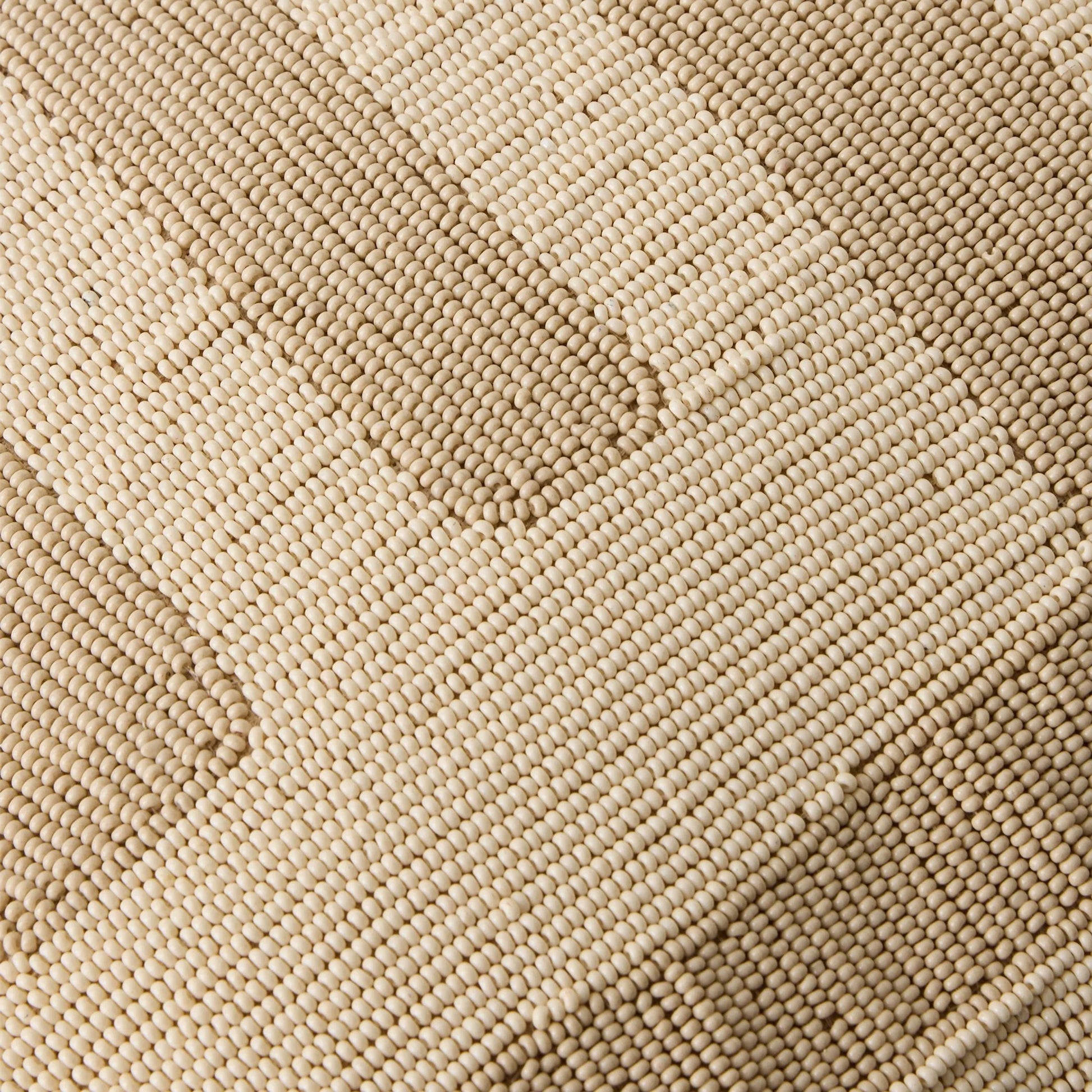 Carthago Latch Beaded Pillow by Global Views. Made from canvas, muslin, polyester velvet, decorative beads in a rustic style.