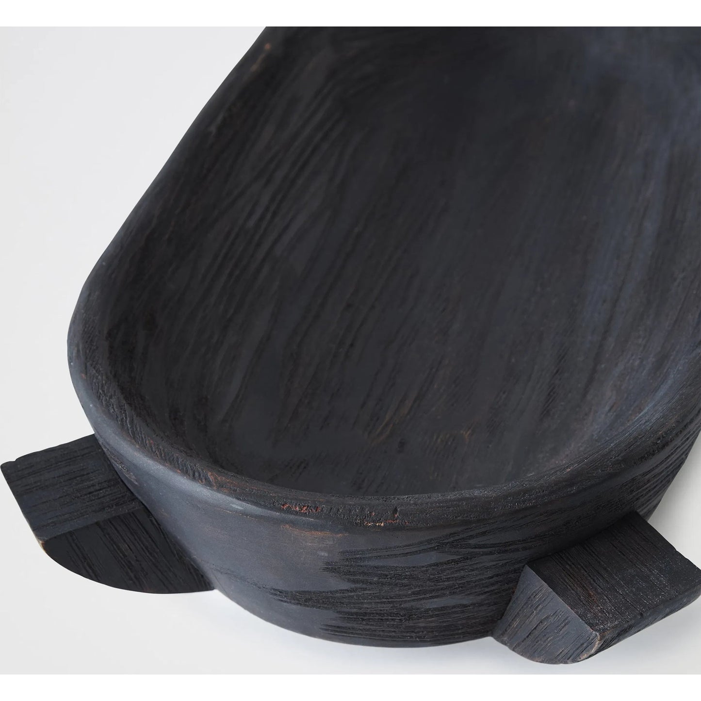 003 SI-2523946 | Closeup | Dome Ebonized Bowl by Global Views in ebonized. Made from unique in a rustic style.