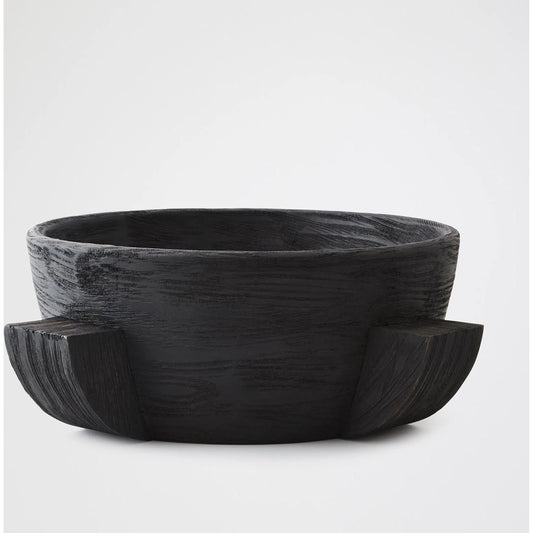 Dome Ebonized Bowl by Global Views in ebonized. Made from unique in a rustic style.