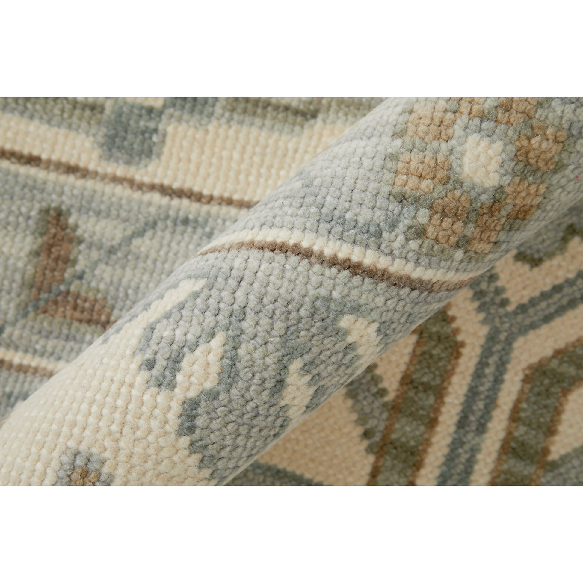 Karina Transitional & Botanical Rug - 90969G5F by Feizy in ivory, gray, brown. Made from wool in a unique style.