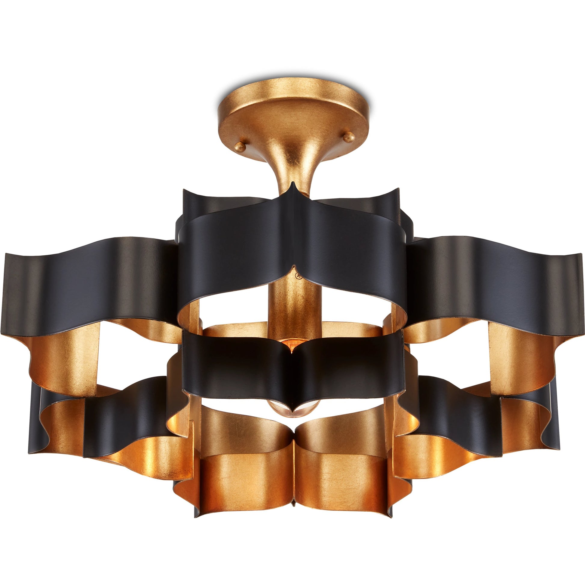 Grand Lotus Chandelier by Currey and Company. Made from unique in a modern style.