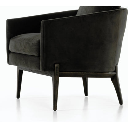 Copeland Chair by Four Hands in orly natural and black oak. Made from 100% polyester, solid oak in a transitional style.