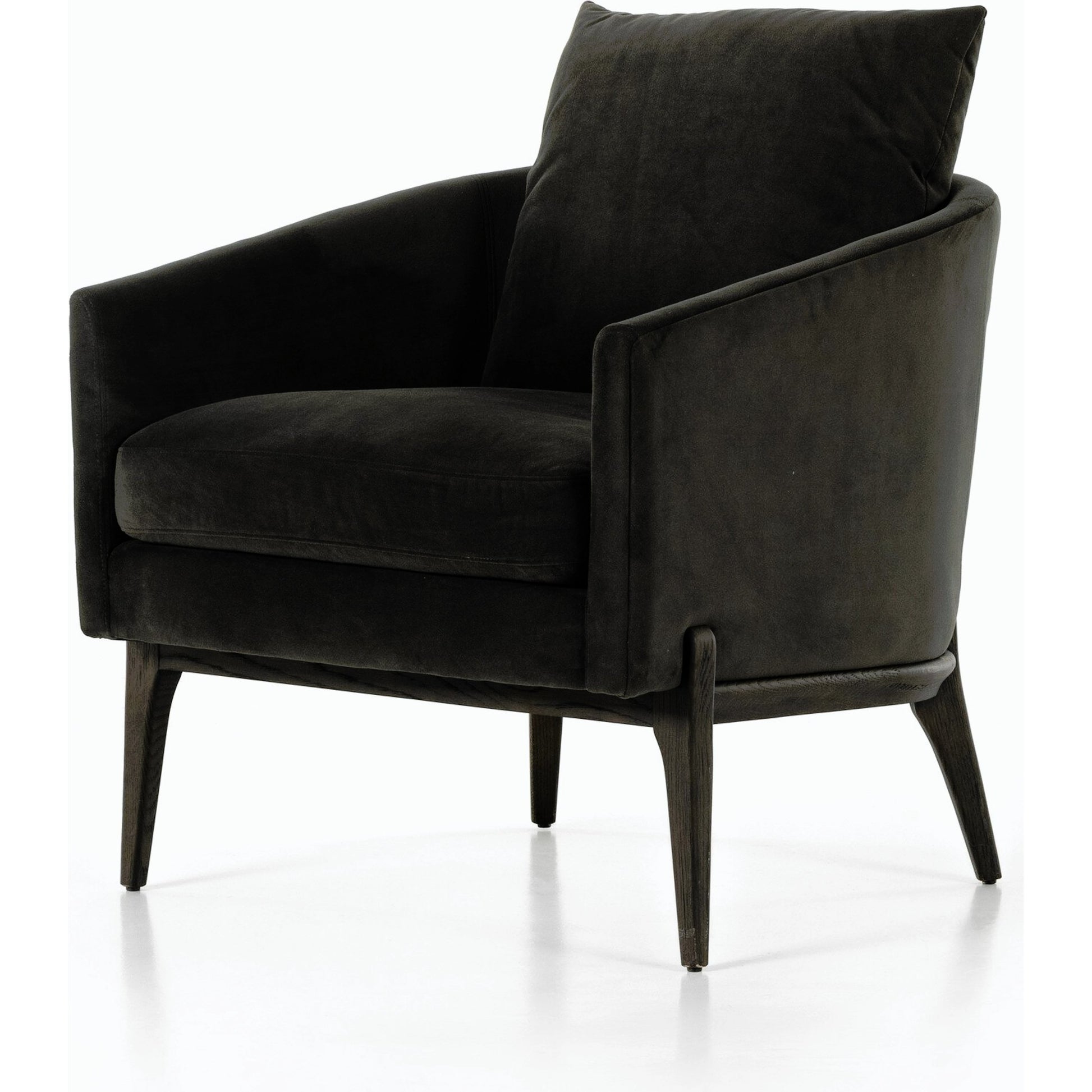 Copeland Chair by Four Hands in orly natural and black oak. Made from 100% polyester, solid oak in a transitional style.