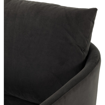 Copeland Chair by Four Hands in orly natural and black oak. Made from 100% polyester, solid oak in a transitional style.