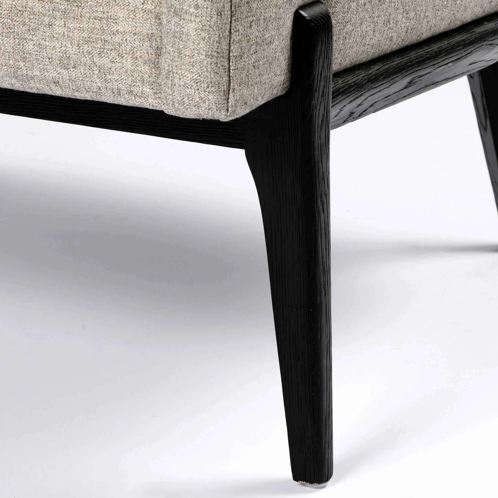 Copeland Chair by Four Hands in orly natural and black oak. Made from 100% polyester, solid oak in a transitional style.