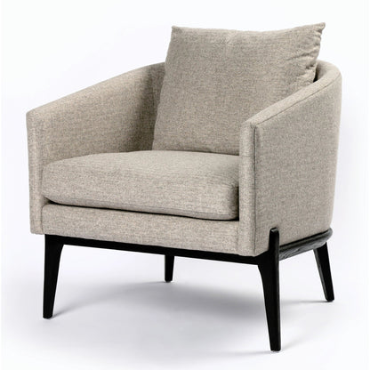 Copeland Chair by Four Hands in orly natural and black oak. Made from 100% polyester, solid oak in a transitional style.