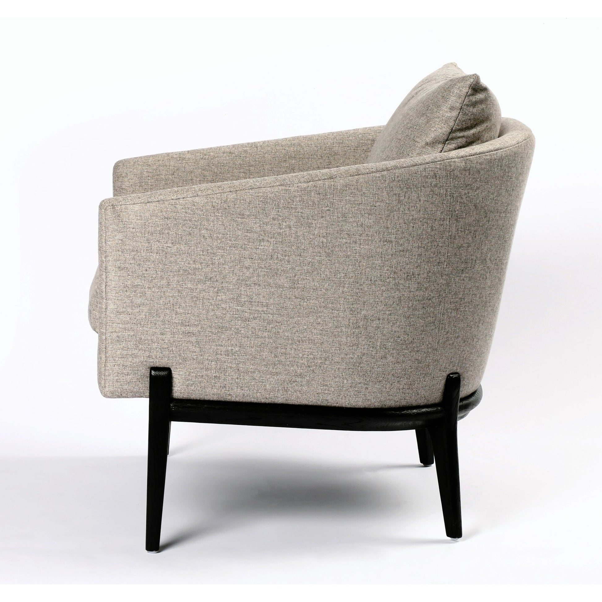 Copeland Chair by Four Hands in orly natural and black oak. Made from 100% polyester, solid oak in a transitional style.
