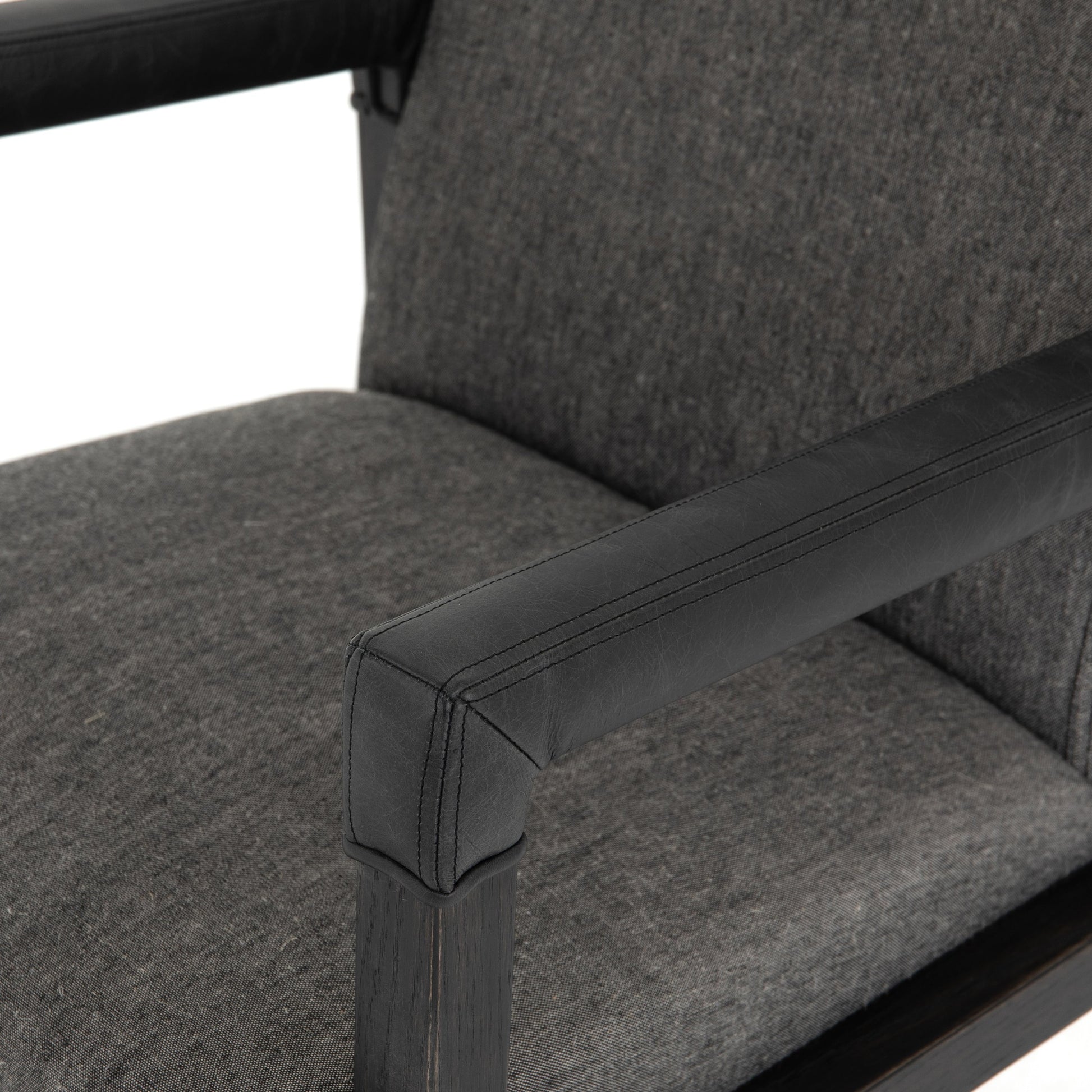 Reuben Desk Chair by Four Hands in lamont nettlewood, chaps saddle, stainless steel, harbor natural and harbor natural. Made from 60% cotton, 40% flax, linen, solid nettlewood, stainless steel in a modern style.