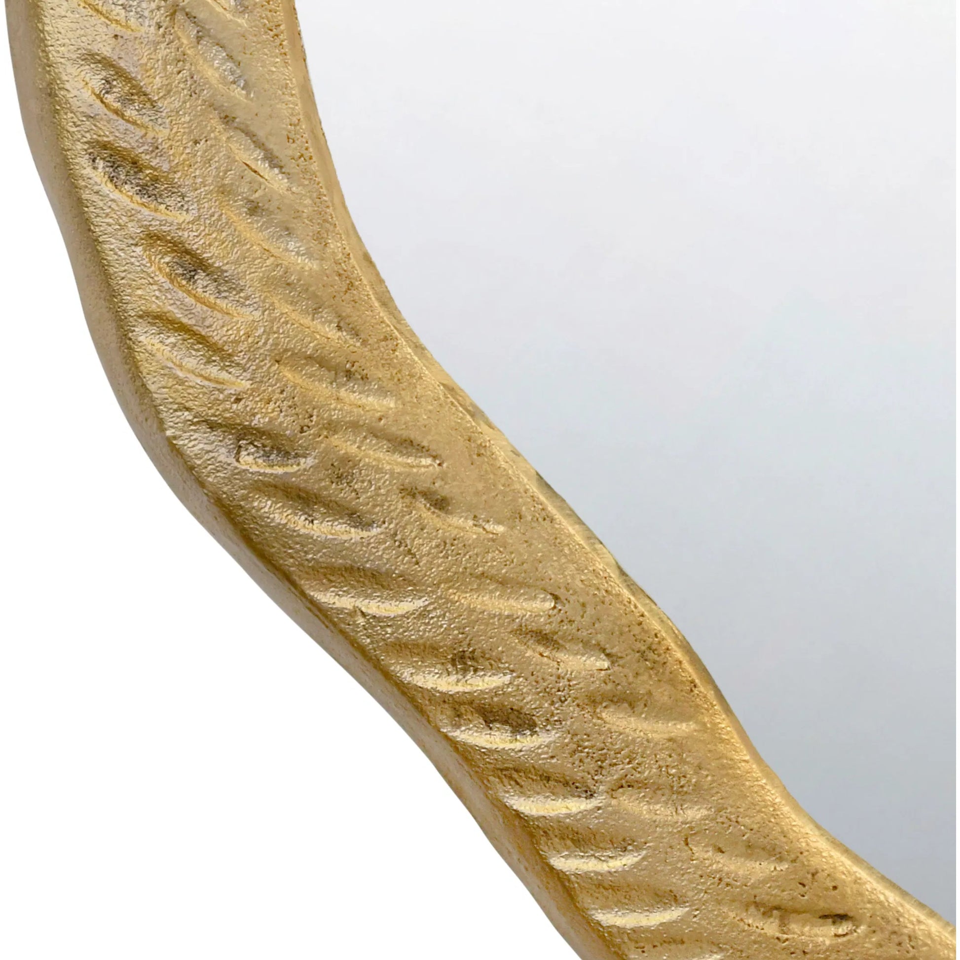 Cadence Round Metal Mirror by Worlds Away. Made from unique in a modern style.
