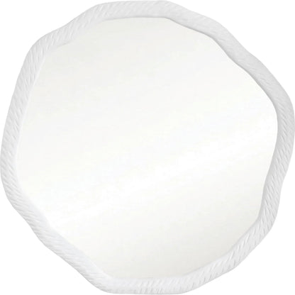 Cadence Round Metal Mirror by Worlds Away. Made from unique in a modern style.
