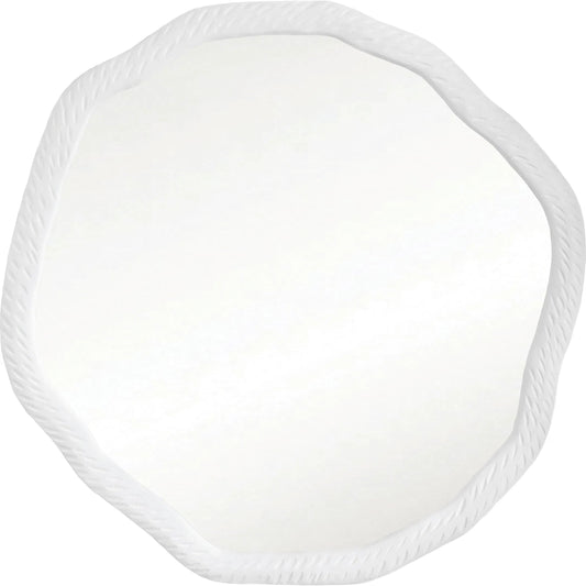 Cadence Round Metal Mirror by Worlds Away. Made from unique in a unique style.