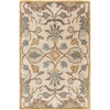 Dark Brown, Medium Brown, Lavender, Tan, Brown / 2' x 3'