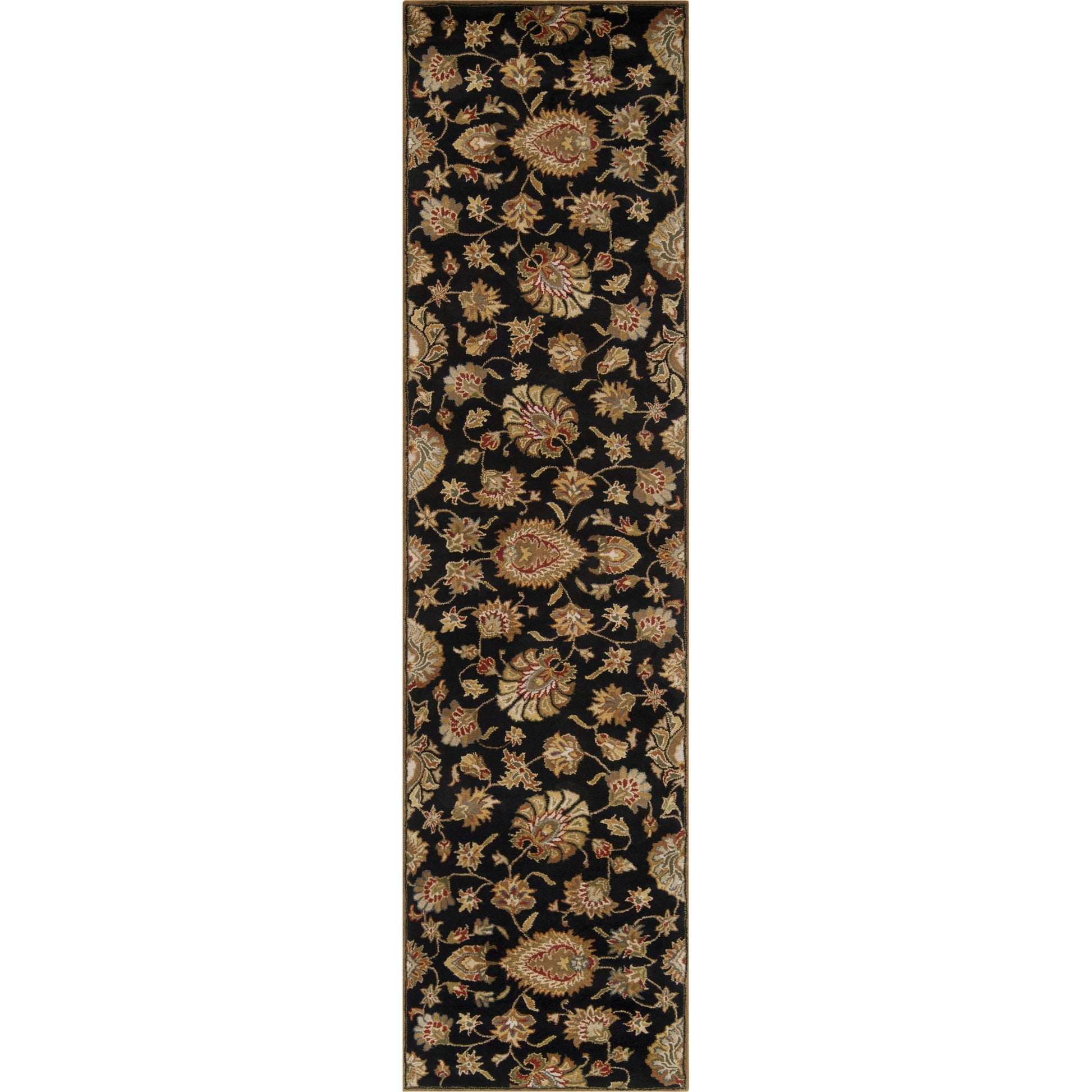 Caesar Rug - 1211 by Livabliss in black, dark brown, light beige, beige, light olive, medium brown. Made from 100% wool in a unique style.