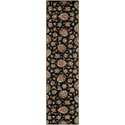 Caesar Rug - 1211 by Livabliss in black, dark brown, light beige, beige, light olive, medium brown. Made from 100% wool in a unique style.