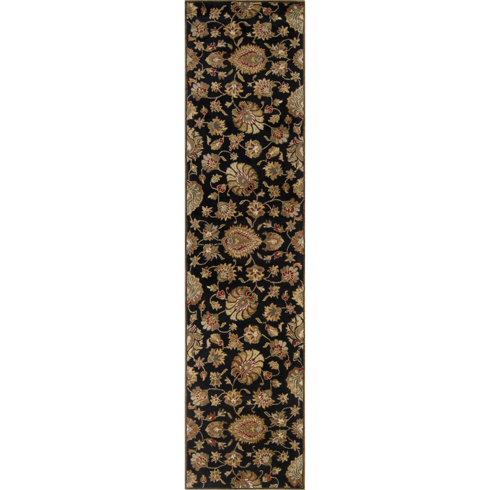 Caesar Rug - 1211 by Livabliss in black, dark brown, light beige, beige, light olive, medium brown. Made from 100% wool in a unique style.