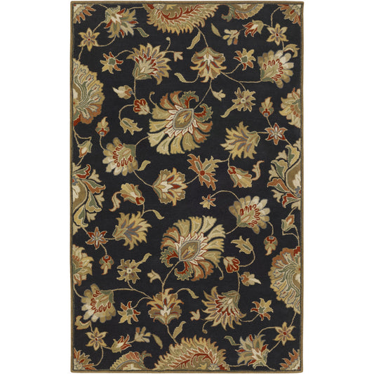Caesar Rug - 1211 by Livabliss in black. Made from 100% wool in a unique style.