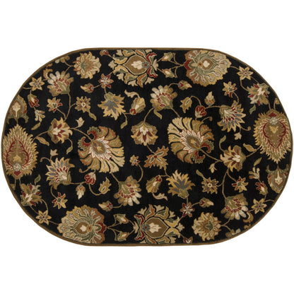 Caesar Rug - 1211 by Livabliss in black, dark brown, light beige, beige, light olive, medium brown. Made from 100% wool in a unique style.