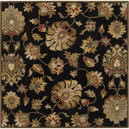 Caesar Rug - 1211 by Livabliss in black, dark brown, light beige, beige, light olive, medium brown. Made from 100% wool in a unique style.