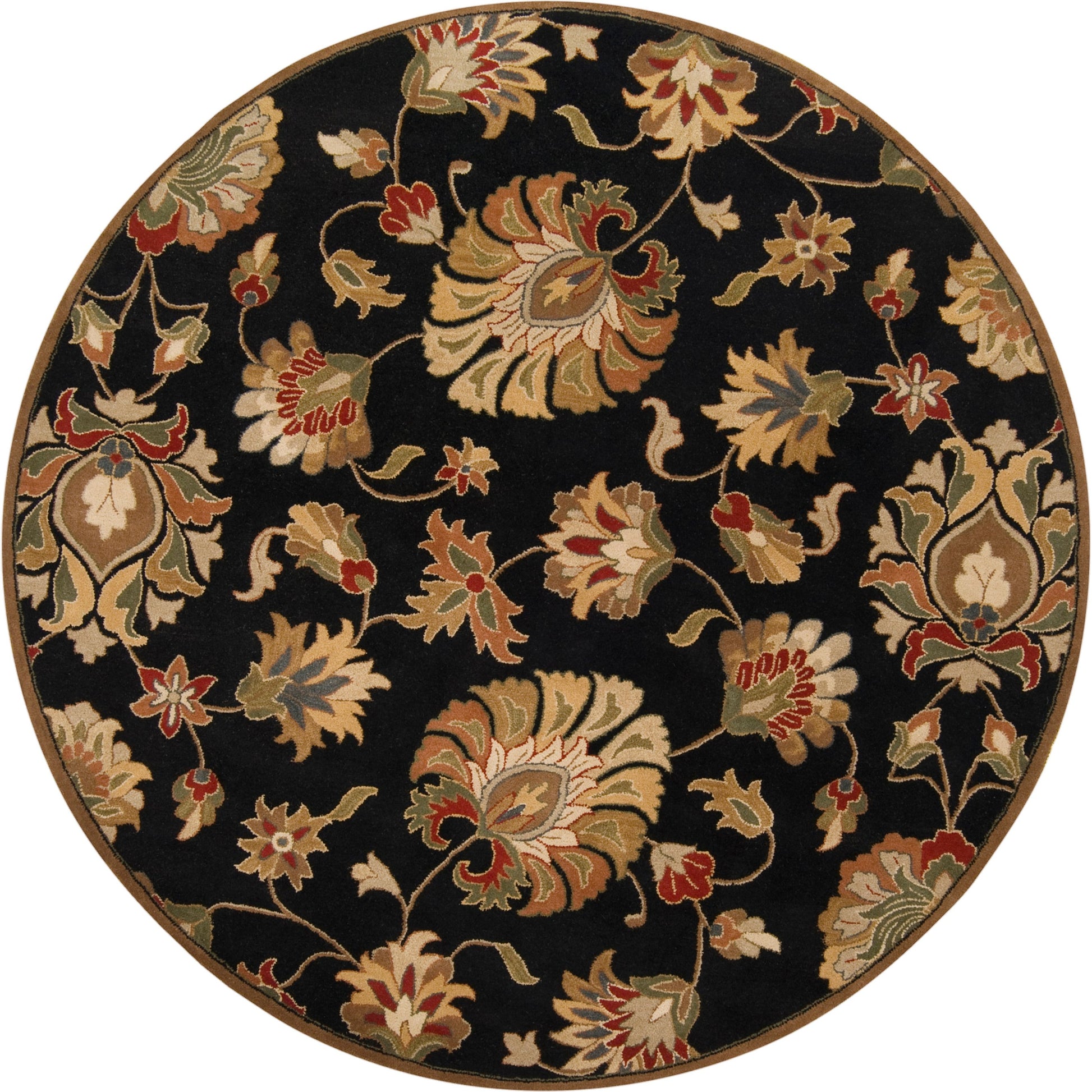 Caesar Rug - 1211 by Livabliss in black, dark brown, light beige, beige, light olive, medium brown. Made from 100% wool in a unique style.