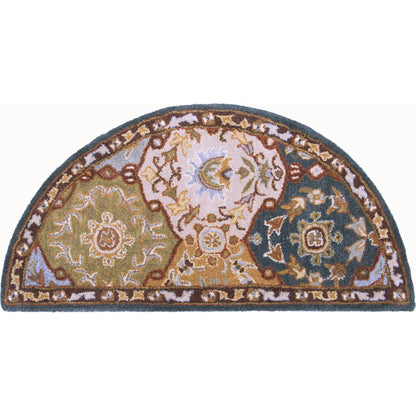 Caesar Rug - 374 by Surya in charcoal, olive, sage, tan, dark brown. Made from 100% wool in a unique style.