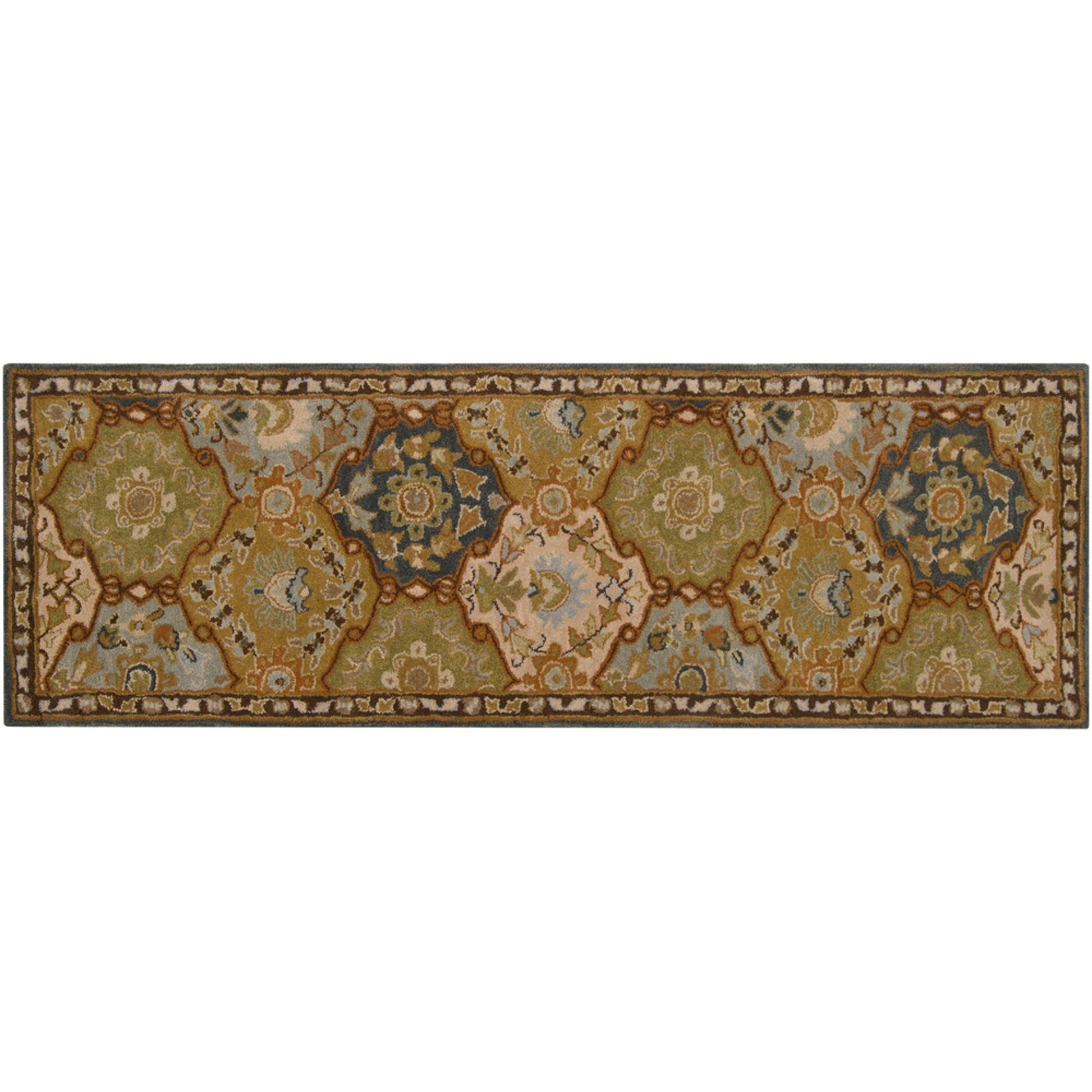 Caesar Rug - 374 by Surya in charcoal, olive, sage, tan, dark brown. Made from 100% wool in a unique style.