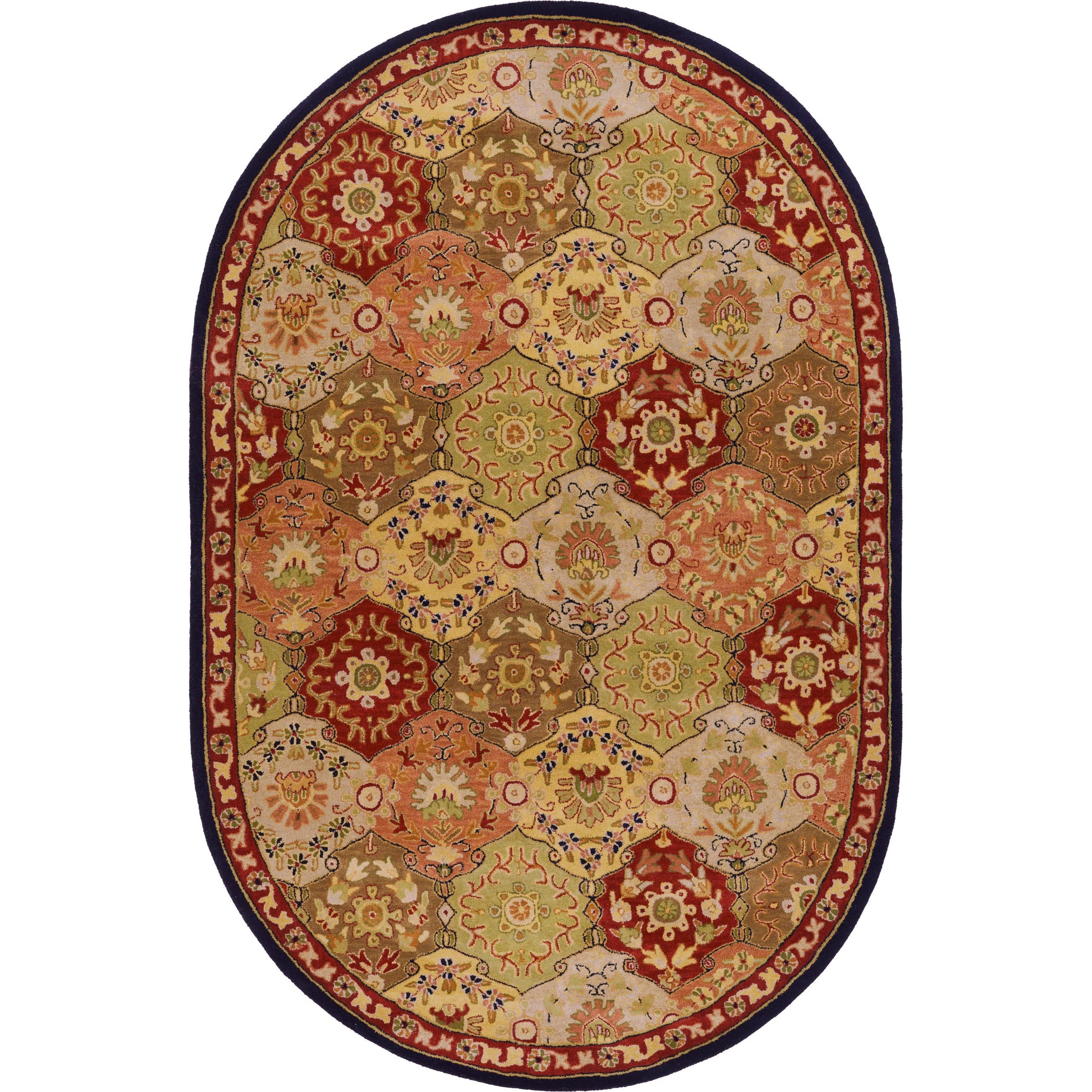 Caesar Rug - 374 by Surya in charcoal, olive, sage, tan, dark brown. Made from 100% wool in a unique style.