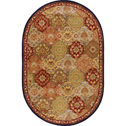 Caesar Rug - 374 by Surya in charcoal, olive, sage, tan, dark brown. Made from 100% wool in a unique style.