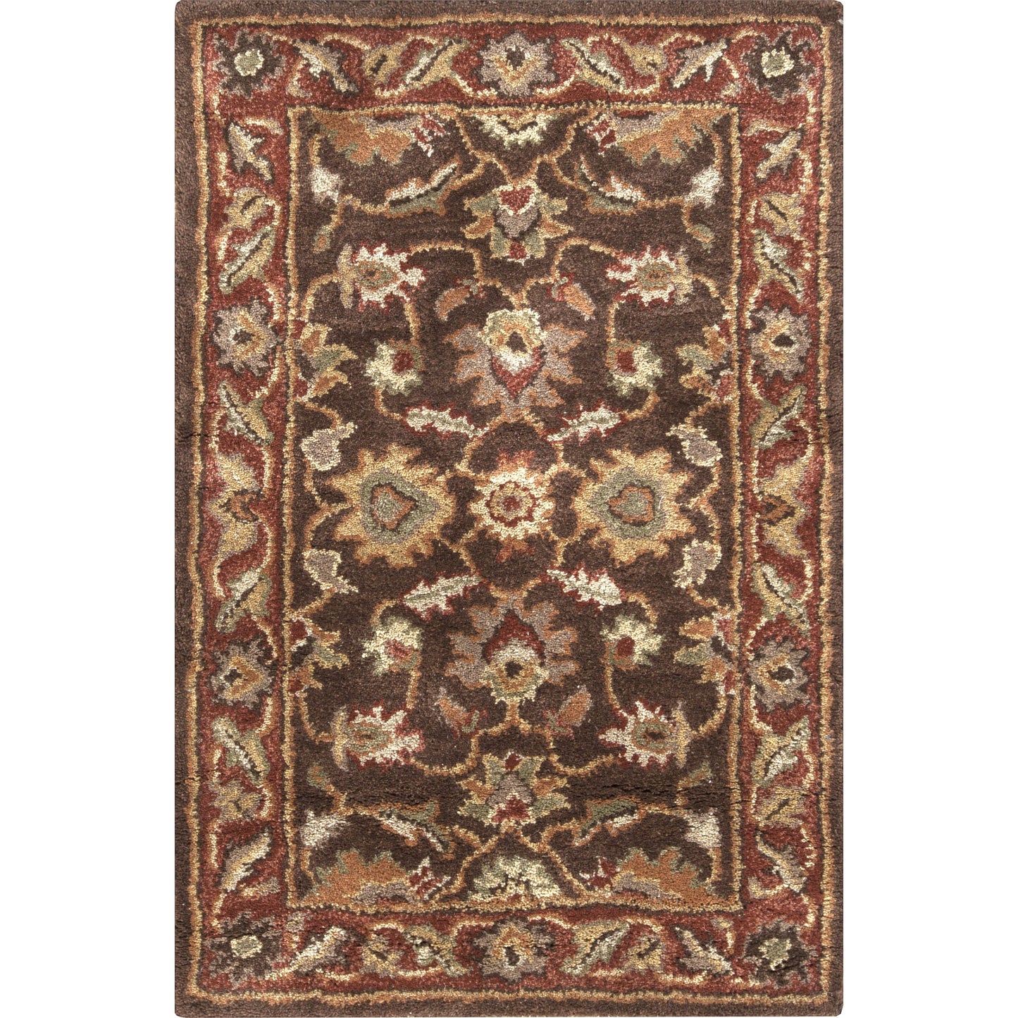 001 17755-9459,17755-9460,17755-9463,17755-9465 | Primary Silo | Caesar CAE-1036 Rug by Livabliss in dark brown, rust, light brown, burnt orange, medium brown, brown. Made from 100% wool in a unique style.
