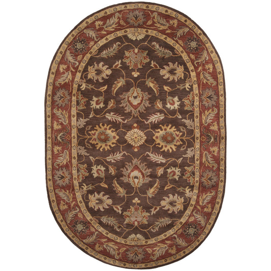Caesar Rug - 1214 by Livabliss in dark brown, rust, light brown, burnt orange, medium brown, brown. Made from 100% wool in a unique style.