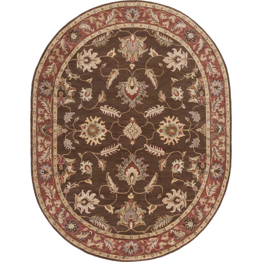 Caesar Rug - 1214 by Livabliss in dark brown, rust, light brown, burnt orange, medium brown, brown. Made from 100% wool in a unique style.