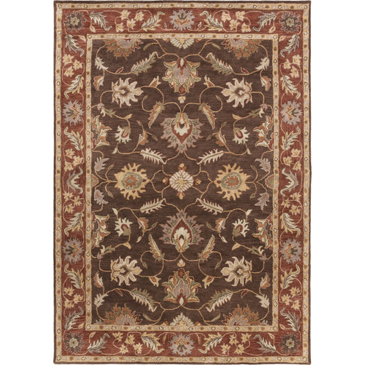 Caesar Rug - 1214 by Livabliss in dark brown, rust, light brown, burnt orange, medium brown, brown. Made from 100% wool in a unique style.