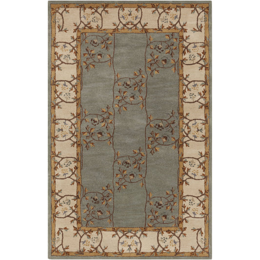 Caesar Rug - 1217 by Livabliss in oyster gray, brown. Made from 100% wool in a unique style.