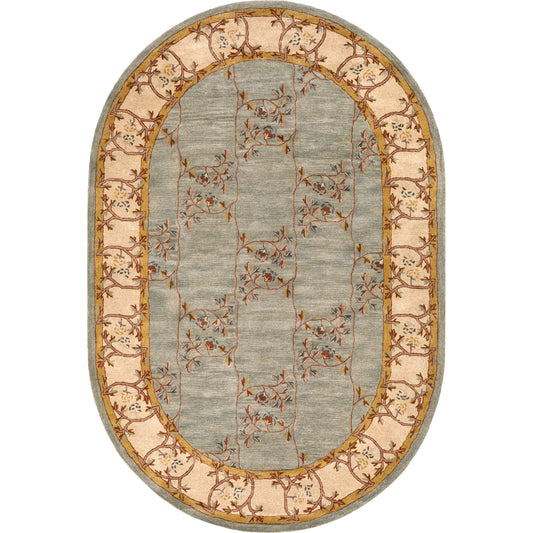 Caesar Rug - 1217 by Livabliss in oyster gray, brown. Made from 100% wool in a unique style.