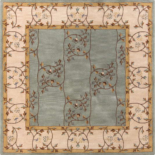 Caesar Rug - 1217 by Livabliss in oyster gray, brown. Made from 100% wool in a unique style.