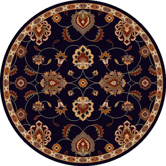 Caesar Rug - 1218 by Surya in ink blue, rust, dusty sage, olive, light beige. Made from 100% wool in a unique style.