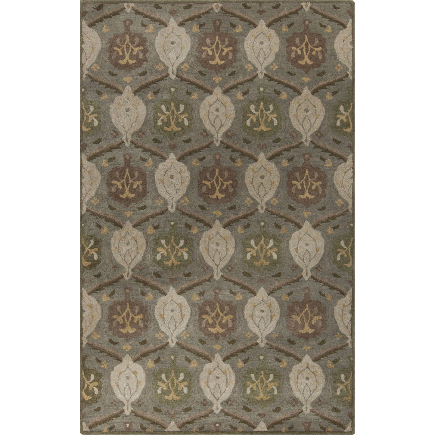 008 45927-12295 | Primary Silo | Caesar CAE-1122 Rug by Surya in ivory, taupe, brown, tan, dusty sage. Made from 100% wool in a unique style.