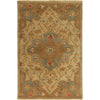 Mustard, Olive, Brown, Burgandy, Medium Brown / 4' x 6'